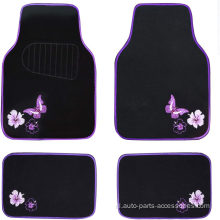 Universal Fit Butterfly and Flower Car Floor Mats